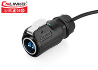 Drop Cable Waterproof Fiber Optic Connectors Lc Dust Cap Ip67 CNLINKO XLR Type